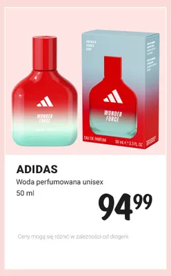 Woda perfumowana unisex Adidas promocja w Rossmann