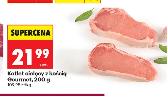 Kotlet cielęcy z kością Gourmet promocja w Biedronka