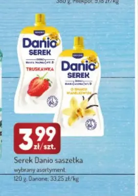 Serek Danio saszetka truskawka promocja w Avita