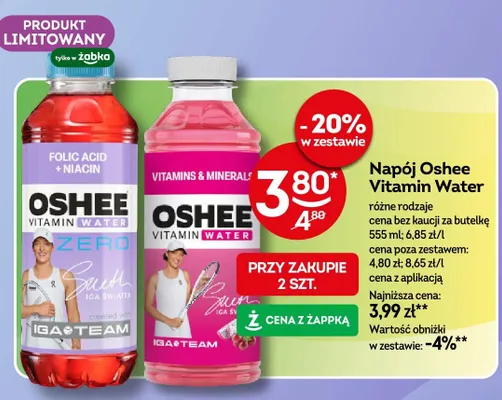 Napój Vitamin Water różne rodzaje promocja w Żabka