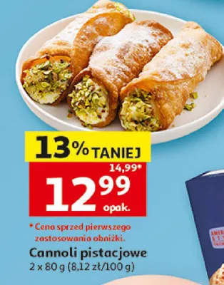 Cannoli pistacjowe promocja w Auchan
