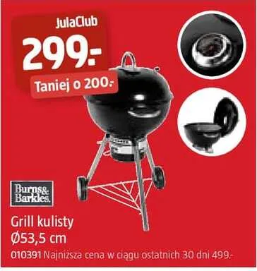 Grill kulisty Burns & Barkles Ø53,5cm promocja w Jula