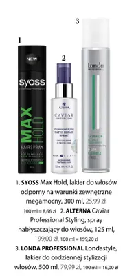 Spray nabłyszczający do włosów Alterna Caviar Professional Styling promocja w Hebe