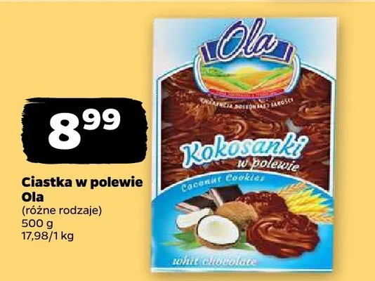 Ciastka w polewie (różne rodzaje) Ola promocja w Netto