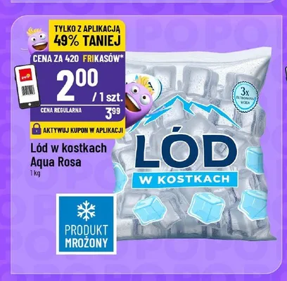 Lód w kostkach Aqua Rosa promocja w POLOmarket