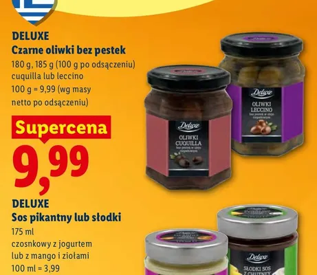 Sos pikantny lub słodki czosnkowy z jogurtem lub z mango i ziołami Deluxe promocja w Lidl