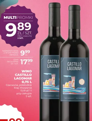 Wino Castillo Lagomar czerwone, półsłodkie promocja w Duży Ben