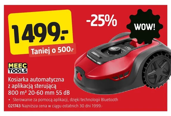 Kosiarka automatyczna Meec Tools promocja w Jula
