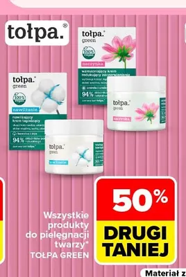Produkty do pielęgnacji twarzy Tołpa Green promocja w Carrefour