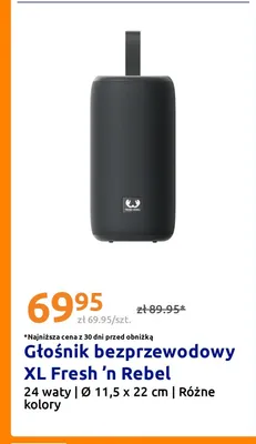 Głośnik bezprzewodowy Xl Fresh 'n Rebel promocja w Action