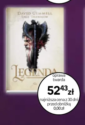 Książka Legenda David Gemmell promocja w Empik