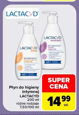Płyn do higieny intymnej Lactacyd promocja w Carrefour