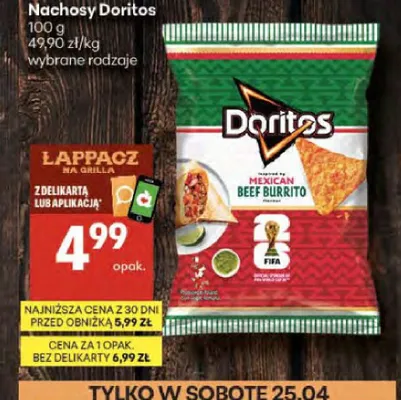 Nachosy Doritos promocja w Delikatesy Centrum