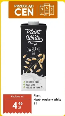 Napój owsiany Plant White promocja w Dino
