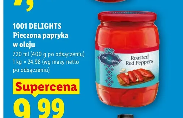 Pieczona papryka w oleju 1001 Delights promocja w Lidl