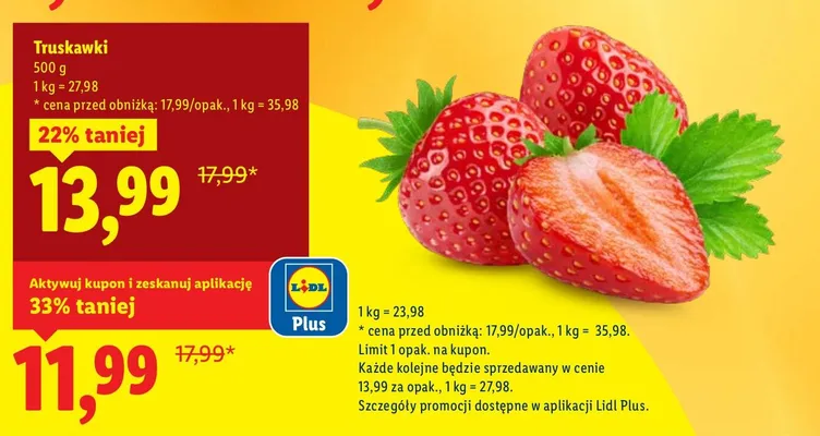 Truskawki promocja w Lidl