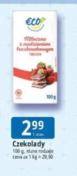 Czekolada ECO+ promocja w Leclerc
