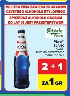 Piwo Kronenbourg 1664 Blanc promocja w Carrefour