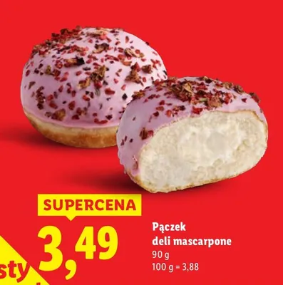 Pączek deli mascarpone promocja w Lidl