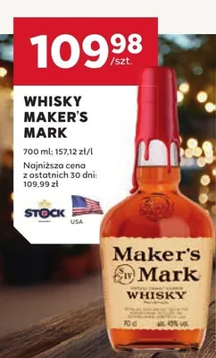 Whisky Maker's Mark promocja w Stokrotka
