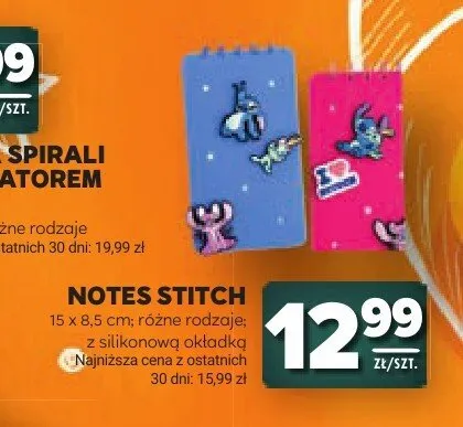 Notes Stitch promocja w Stokrotka