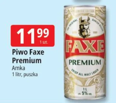 Piwo Faxe Premium promocja w Leclerc