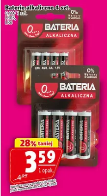 Baterie alkaliczne 4 szt. promocja w Prim Market