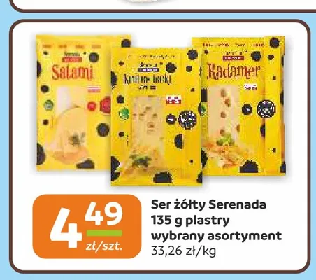Ser żółty Serenada plastry promocja w Społem Częstochowa