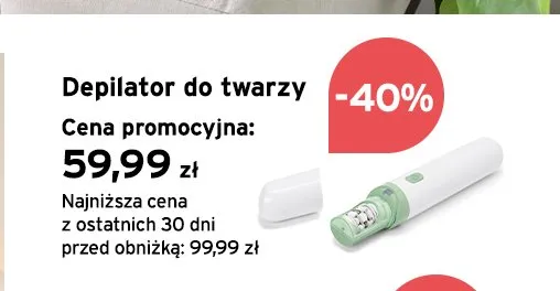 Depilator do twarzy promocja w Tchibo