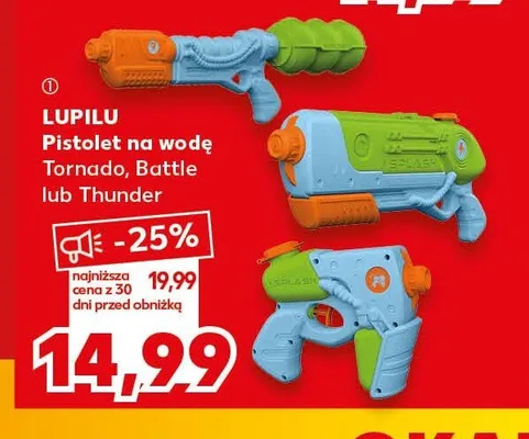 Pistolet na wodę Lupilu Tornado promocja w Kaufland