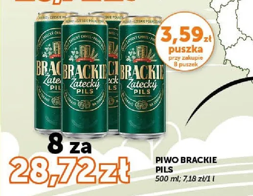 Piwo Brackie Zatecky Pils promocja w Groszek