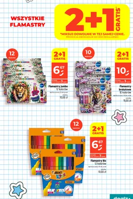 Flamastry Bic Kids Visa 12 kolorów promocja w Dealz