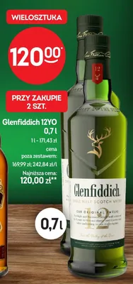 Whisky Glenfiddich 12YO promocja w Żabka