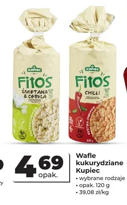 Wafle kukurydziane Kupiec Fitos Śmietana & Cebula promocja w Odido