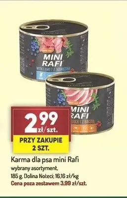 Karma dla psa Mini Rafi z kaczką promocja w Avita