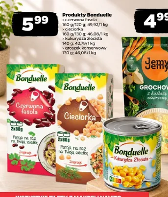Cieciorka Bonduelle 2-pak promocja w Netto