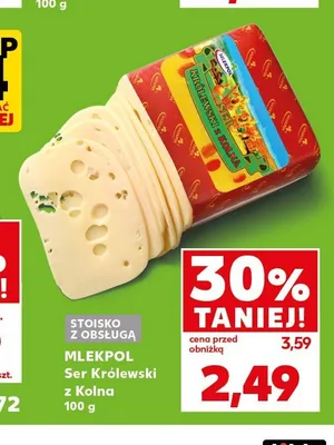 Ser Królewski z Kolna Mlekpol promocja w Kaufland
