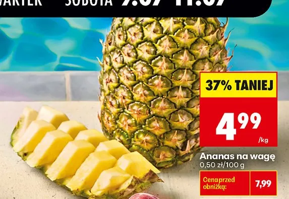 Ananas na wagę promocja w Biedronka