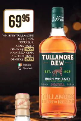 Whiskey Tullamore D.E.W. promocja w Dino
