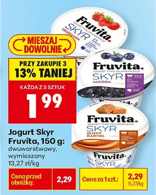 Jogurt Skyr wymieszany promocja w Biedronka