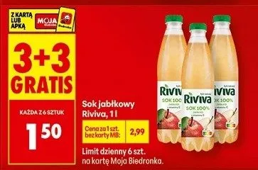 Sok jabłkowy Tłoczony promocja w Biedronka
