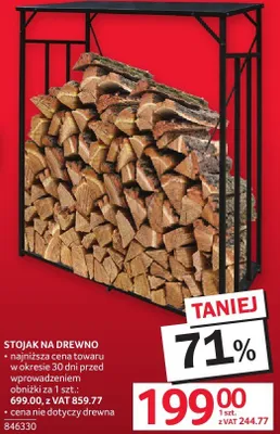 Stojak na drewno promocja w Selgros