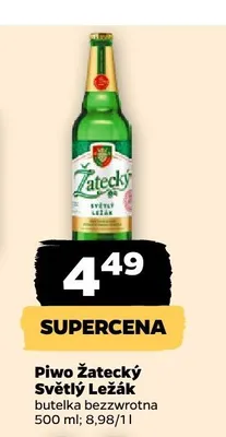 Piwo Žatecký Světlý Ležák promocja w Netto