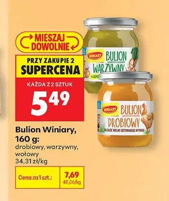 Bulion warzywny Winiary promocja w Biedronka