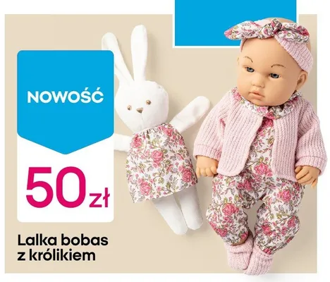 Lalka bobas z królikiem promocja w Pepco