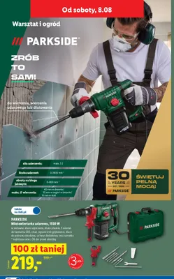 Młotowiertarka udarowa Parkside promocja w Lidl
