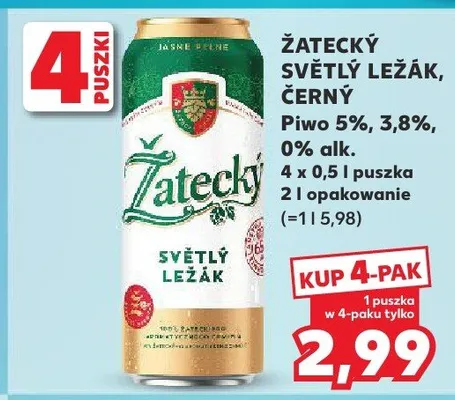 Piwo Černý promocja w Kaufland