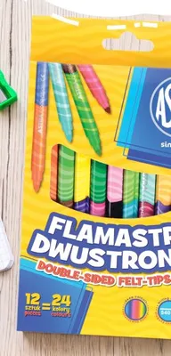 Flamastry dwustronne Astra 12 szt. promocja w bi1