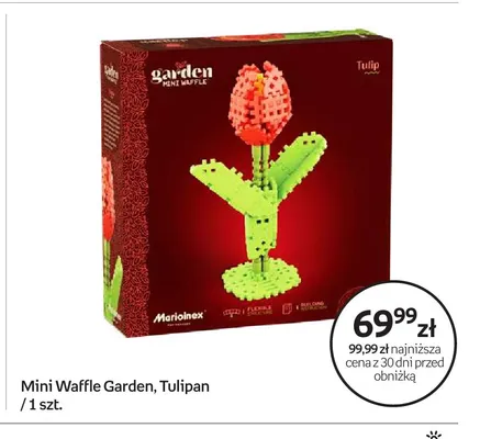 Klocki Mini Waffle Garden Tulipan Marioinex promocja w Empik
