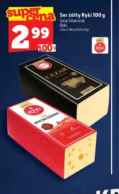 Ser żółty Edam rycki Ryki promocja w TOPAZ